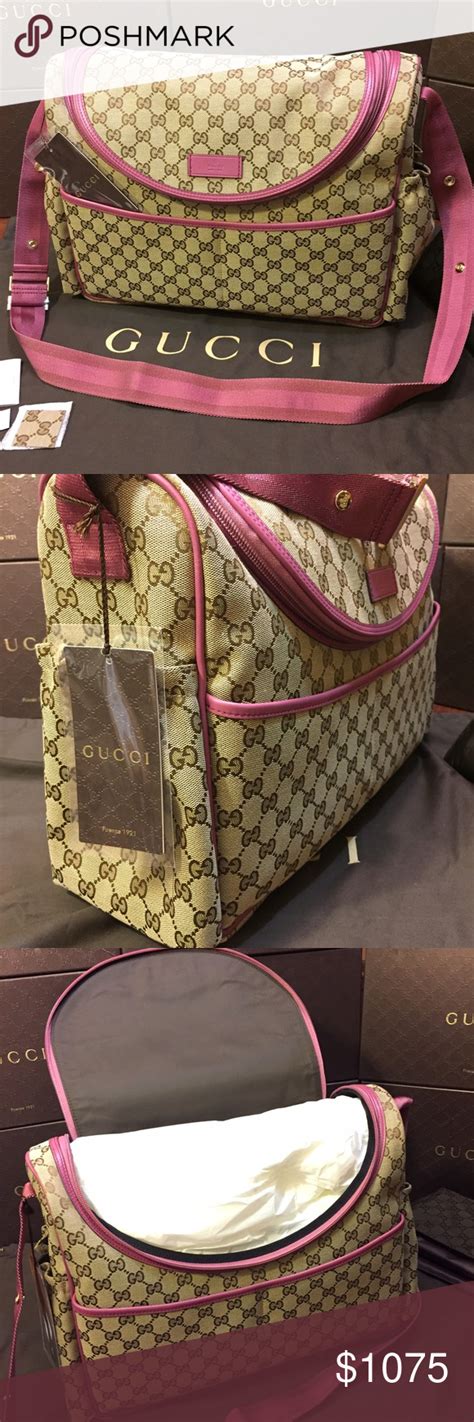 gucci changing bag pink